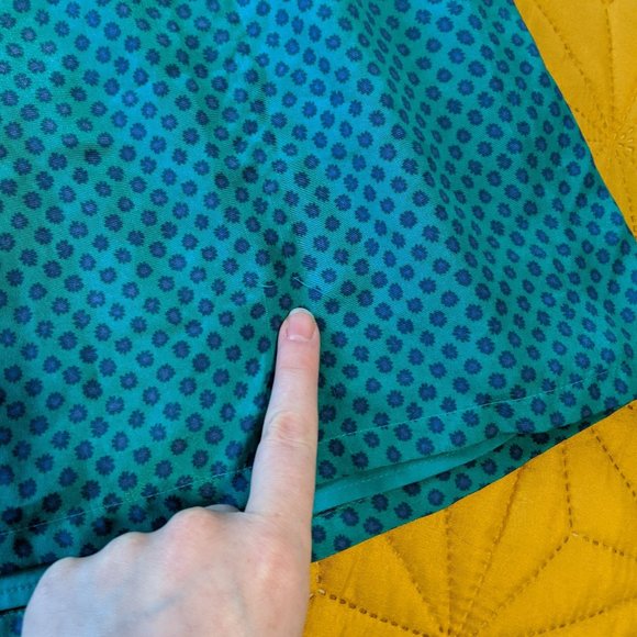 Loft Mini Starburst Print Tie Neck Dress - Picture 7 of 7